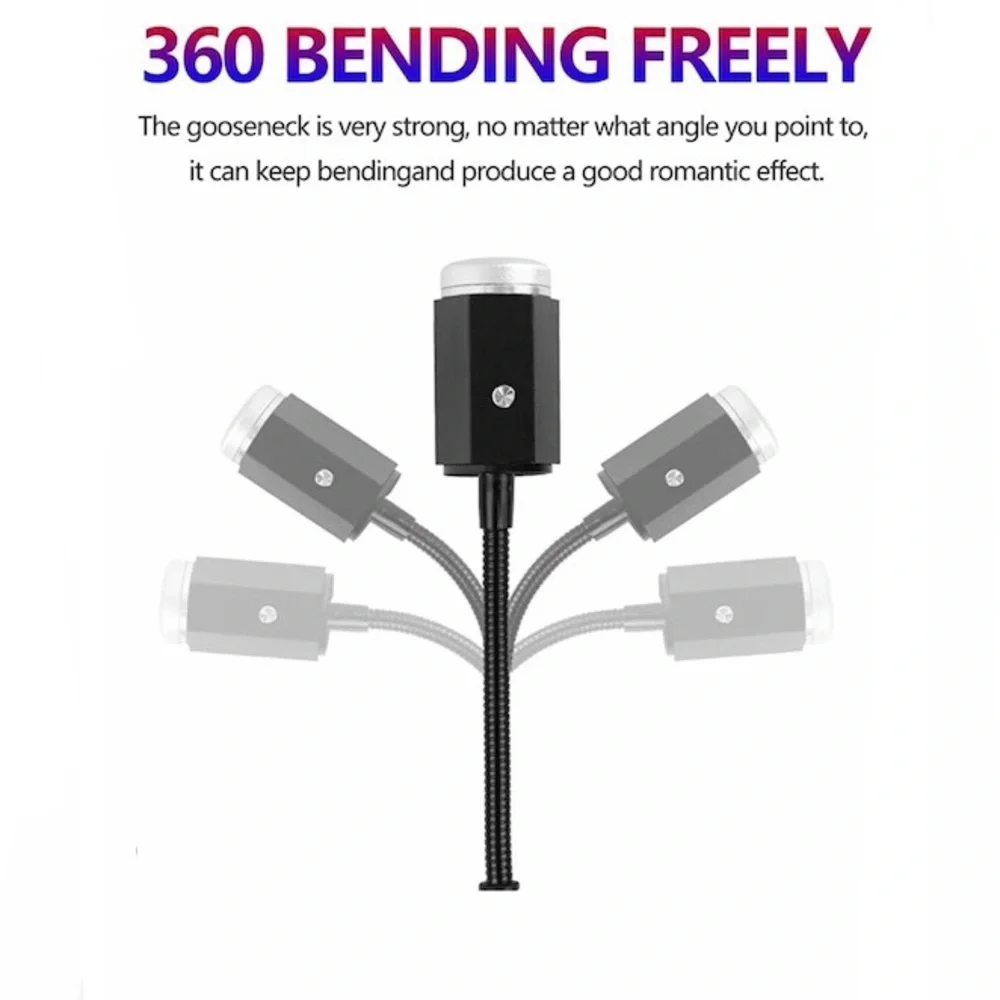 2-Pack USB Star Night Light Projector